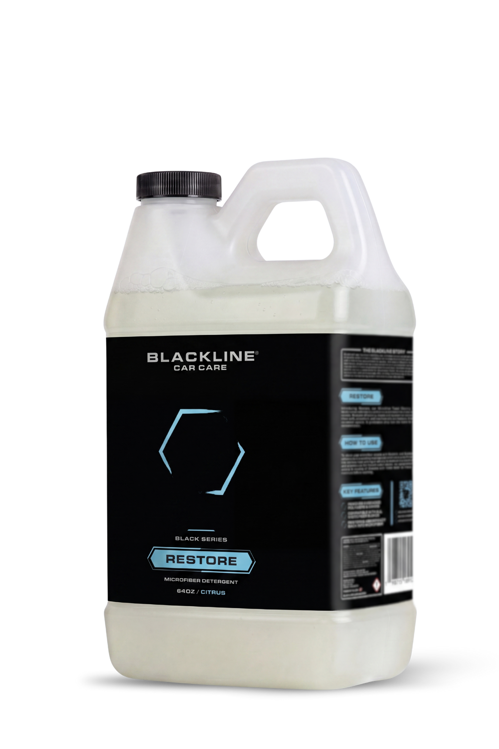 Blackline microfiber detergent