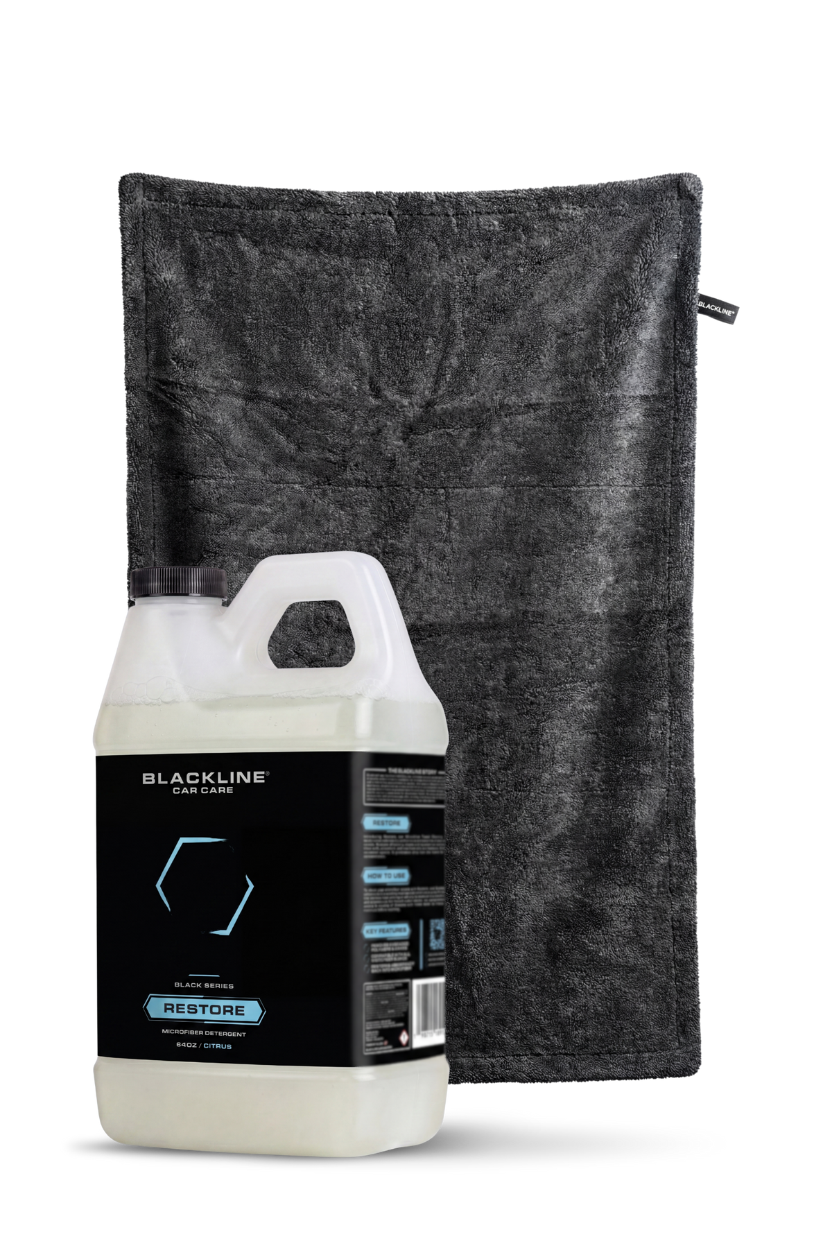 Blackline microfiber detergent