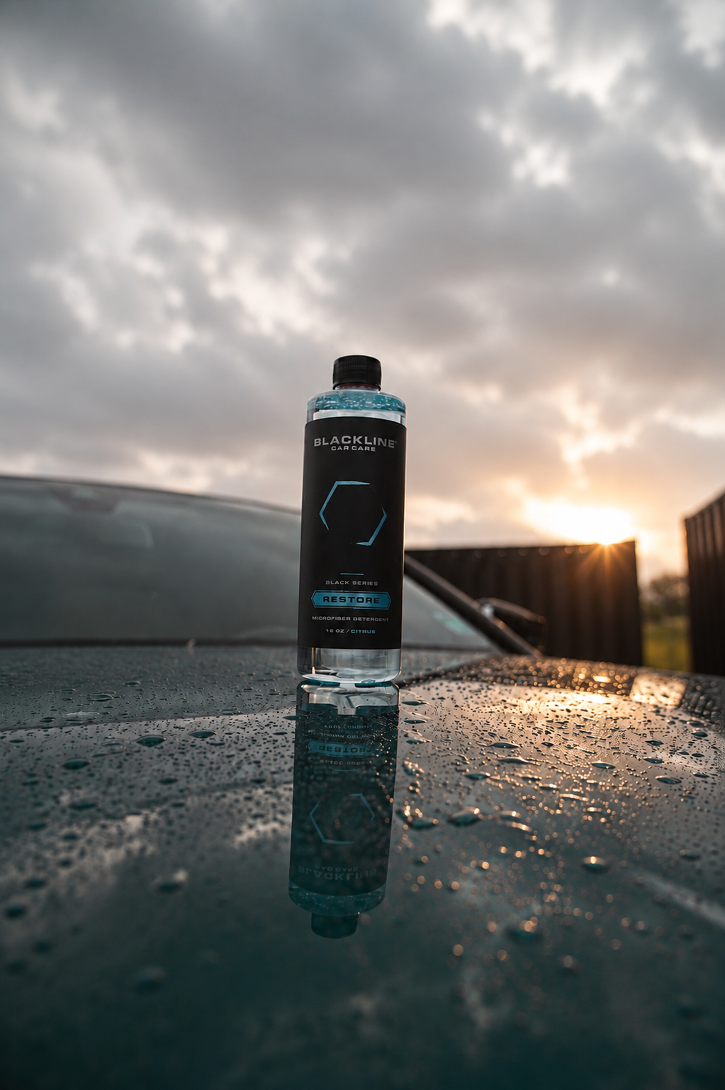 Blackline microfiber detergent