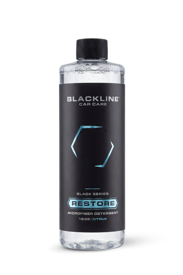 Blackline microfiber detergent
