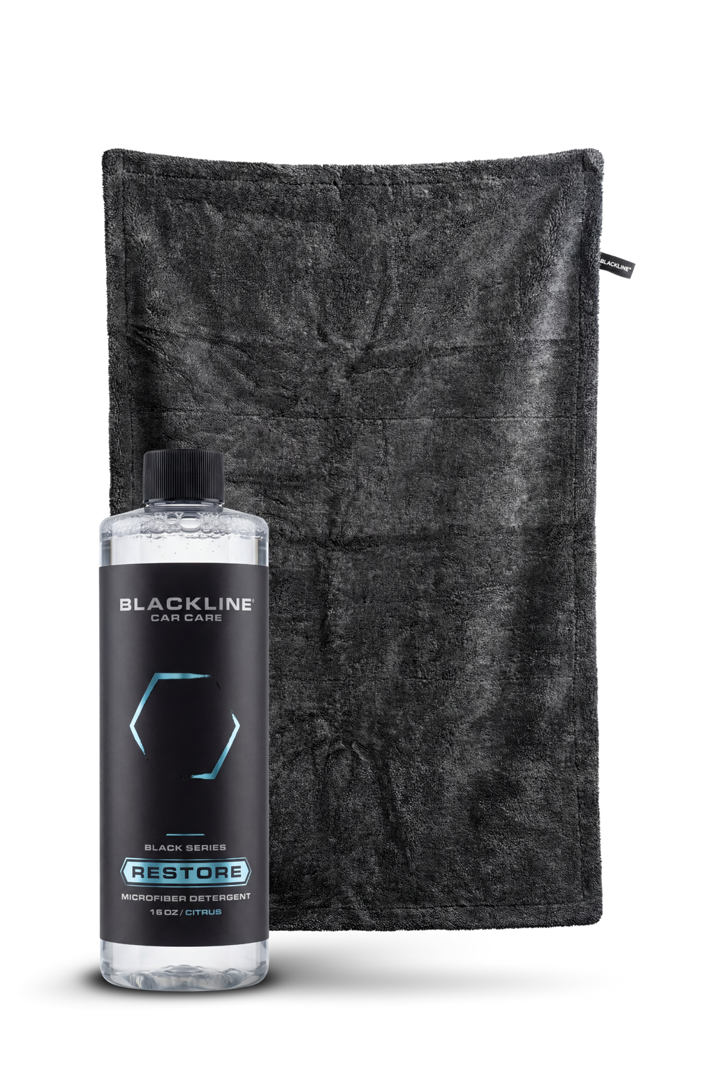 Blackline microfiber detergent