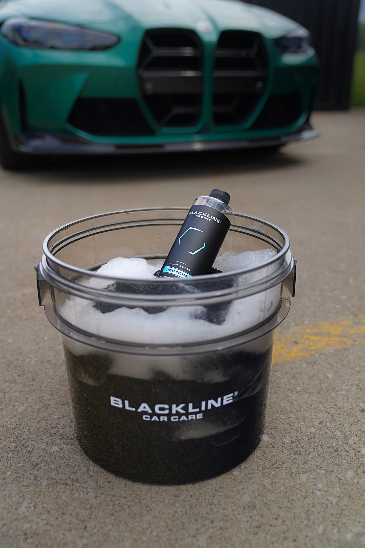 Blackline microfiber detergent